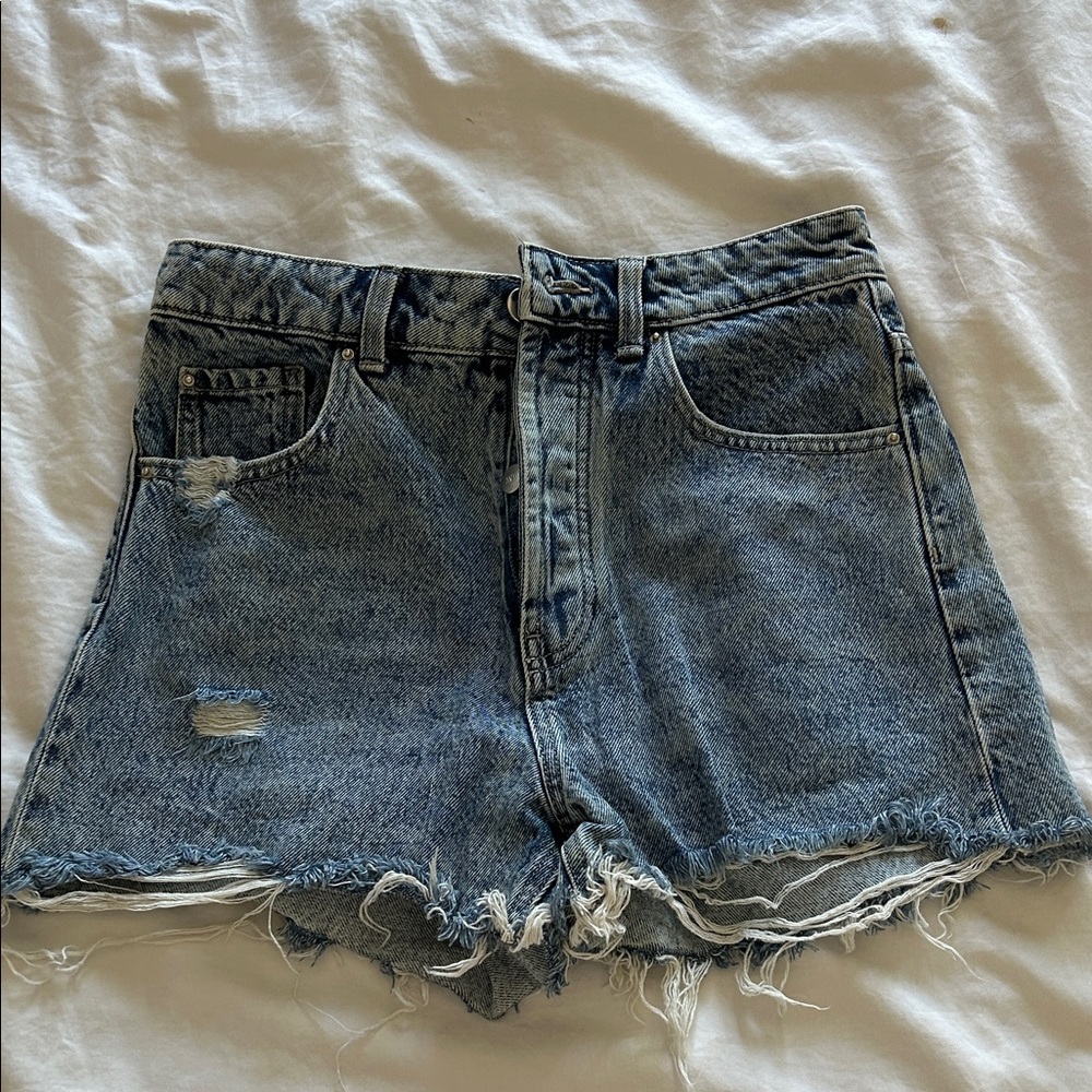 Zara Distressed Denim Women Shorts